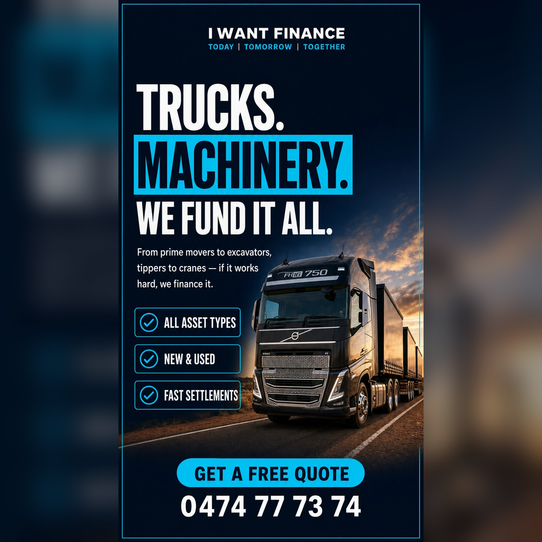 Trucks. Machinery. We Fund the Gear That Works.
